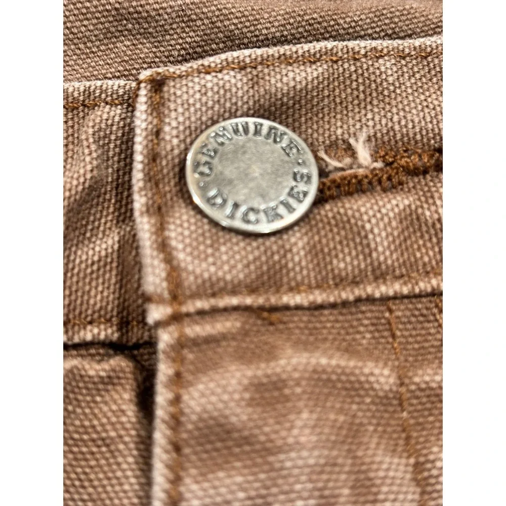 Dickies Carpenter Pants Jeans Mens 40x30 Brown Canvas Workwear Utility Cargo